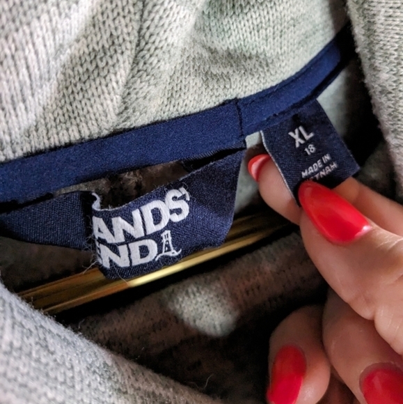 Lands' End XL Heathered Cowl Neck Oeko-Tex Standard 100 Pullover Sweater - Picture 3 of 11